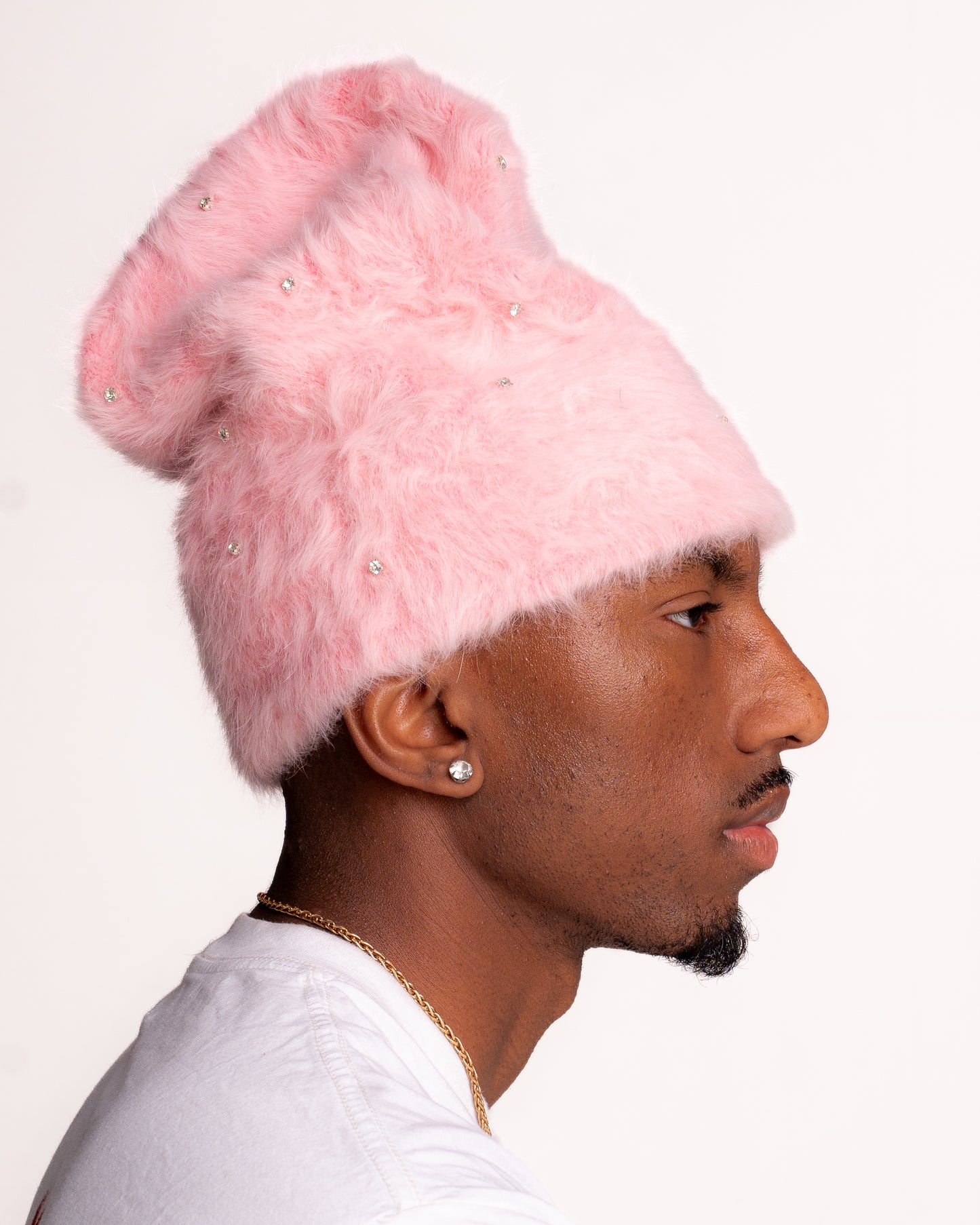 PINK POP-STAR MOHAIRS BEANIES