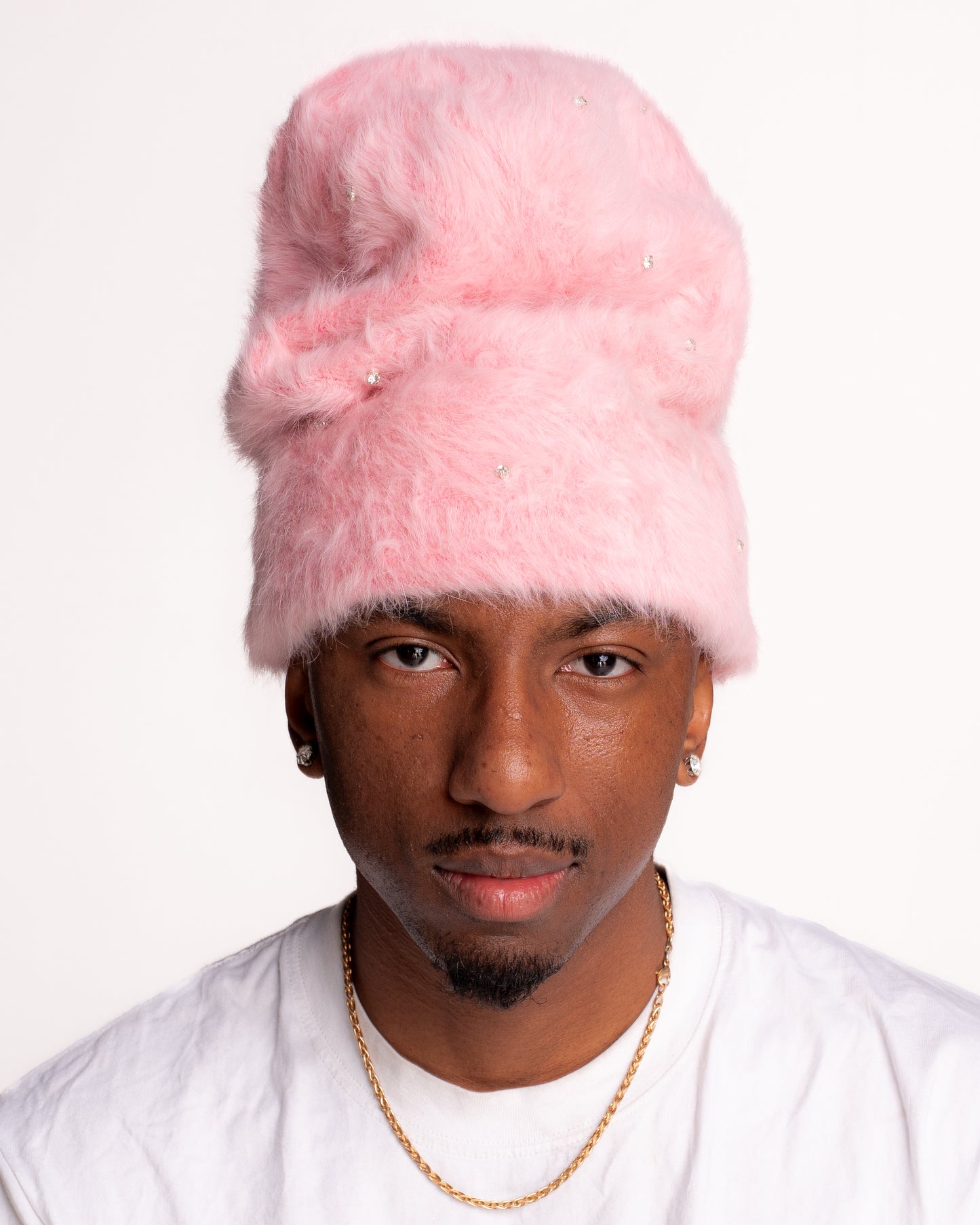 PINK POP-STAR MOHAIRS BEANIES