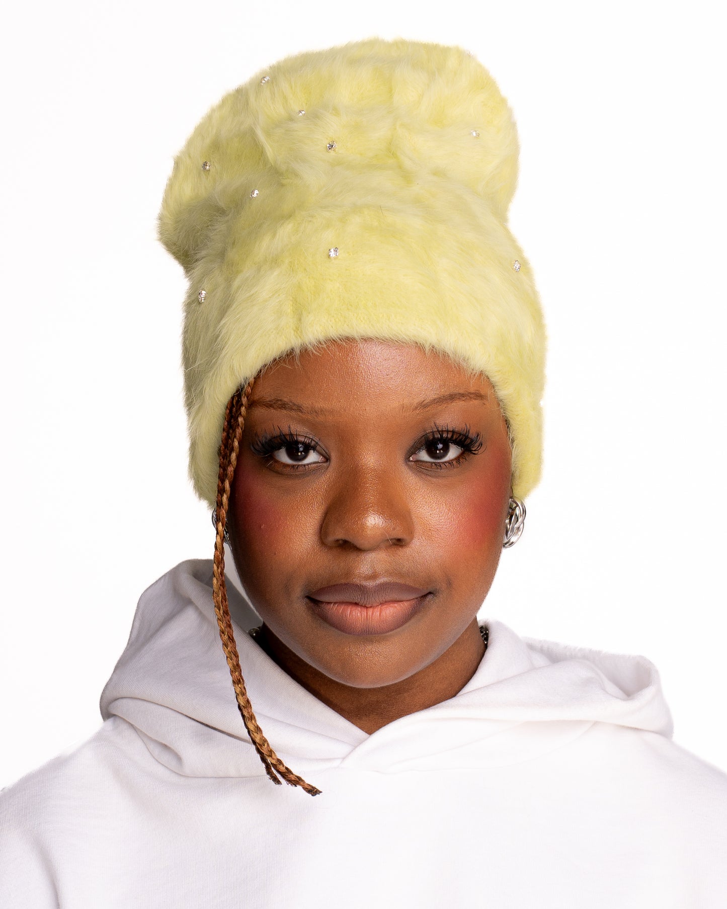 Pistachio Pop-Star Mohair Beanie