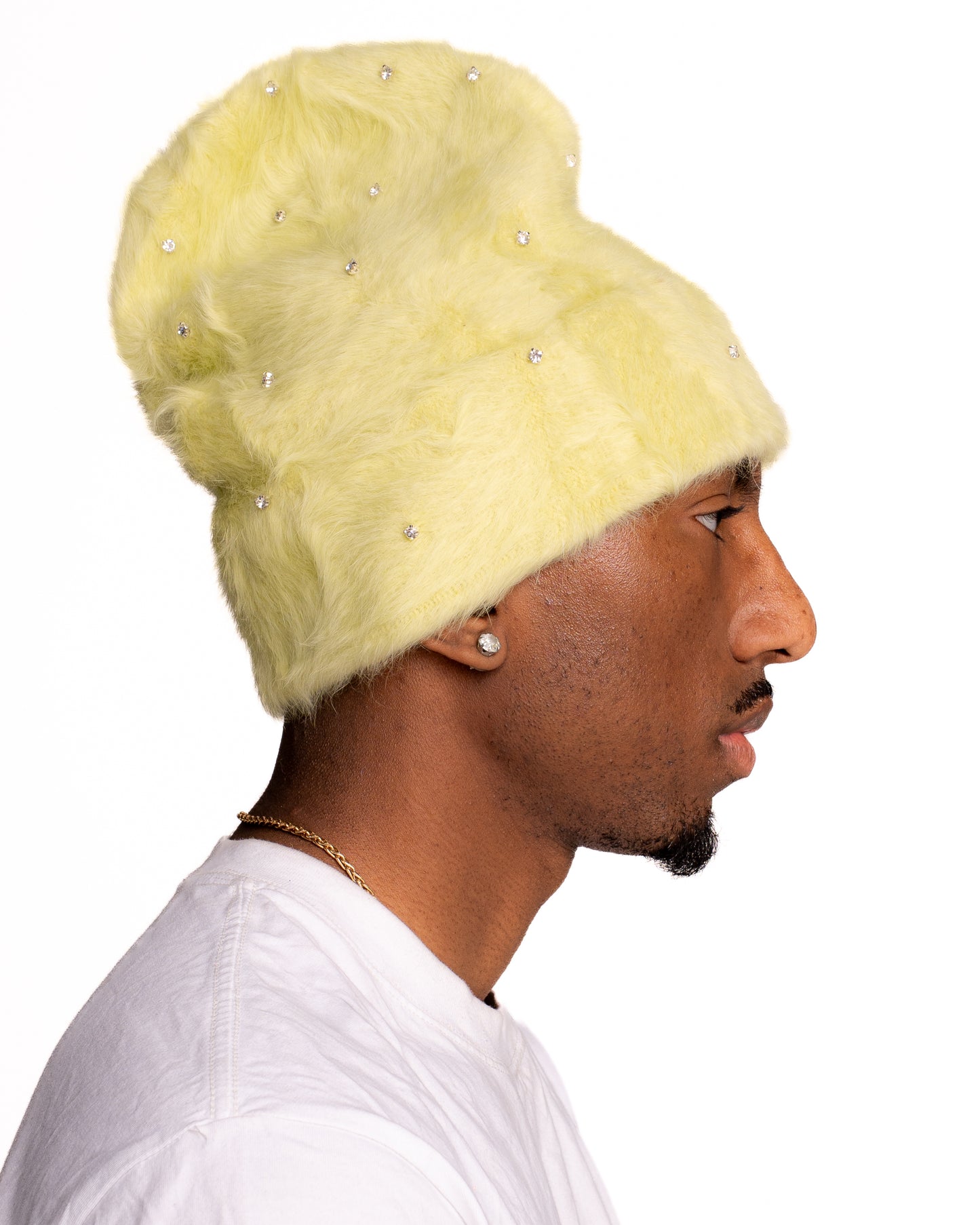 Pistachio Pop-Star Mohair Beanie