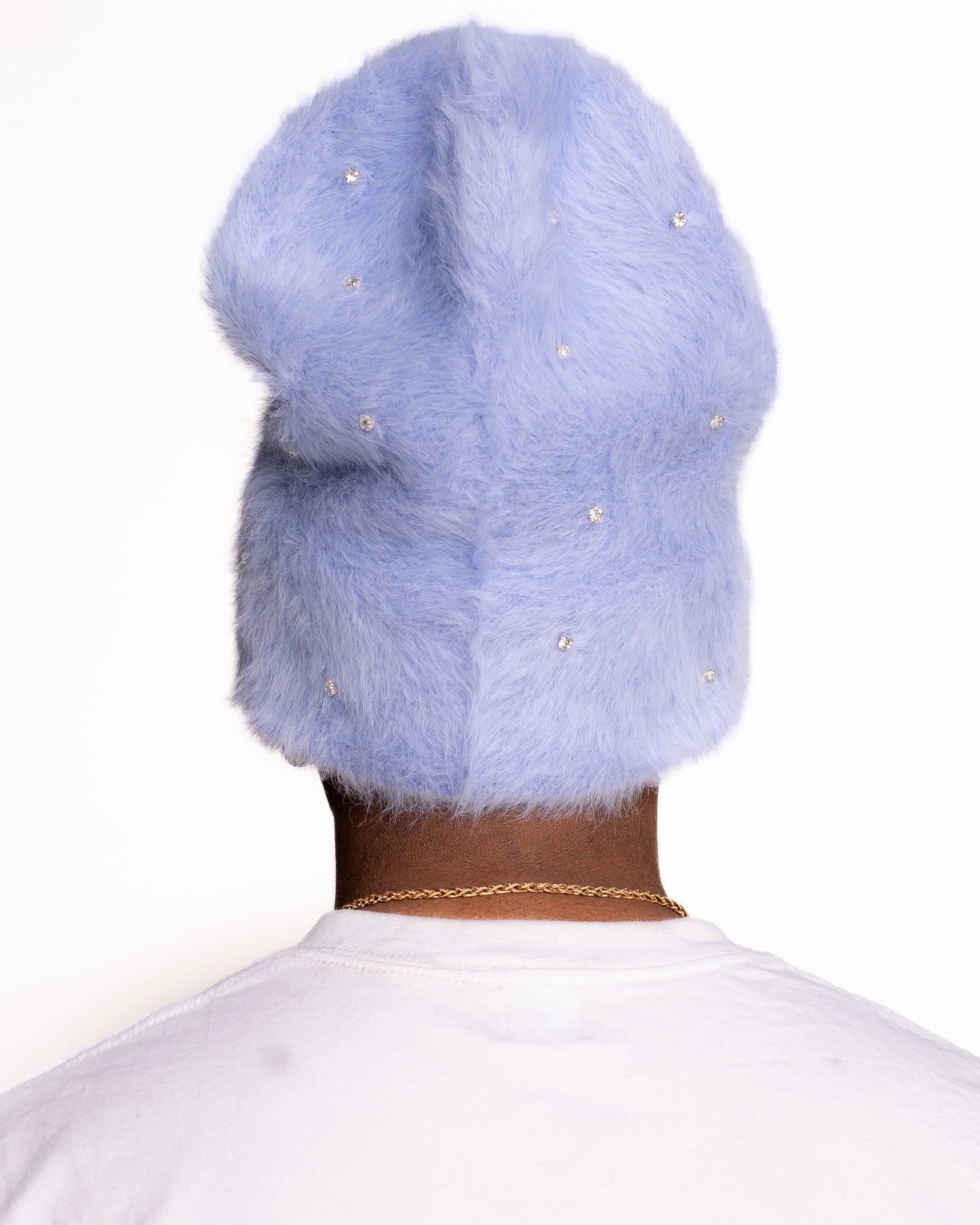 Arctic Grey Pop-Star Mohair Beanie