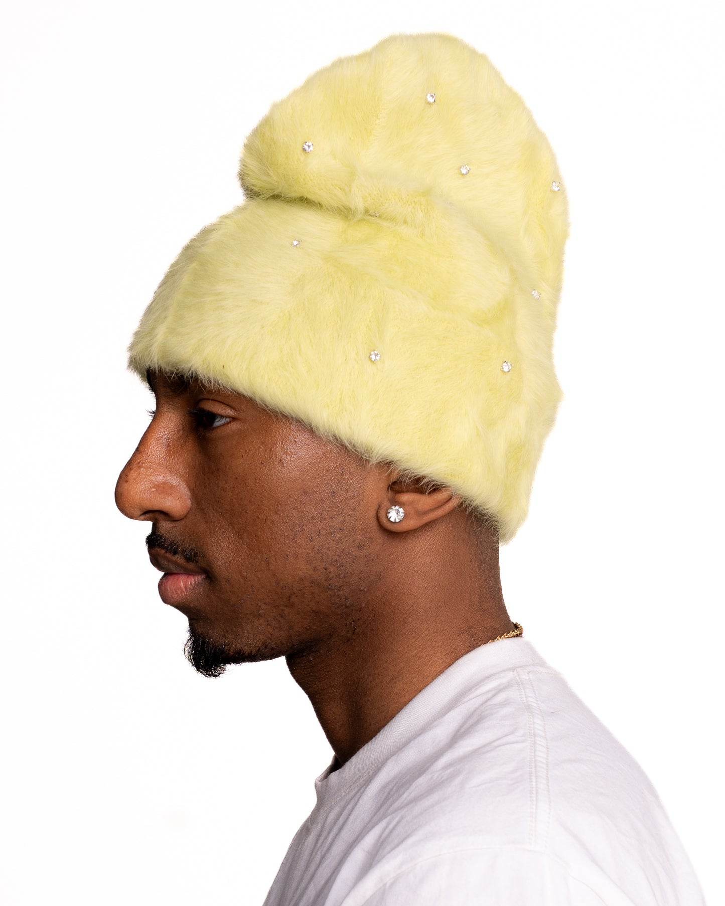 Pistachio Pop-Star Mohair Beanie
