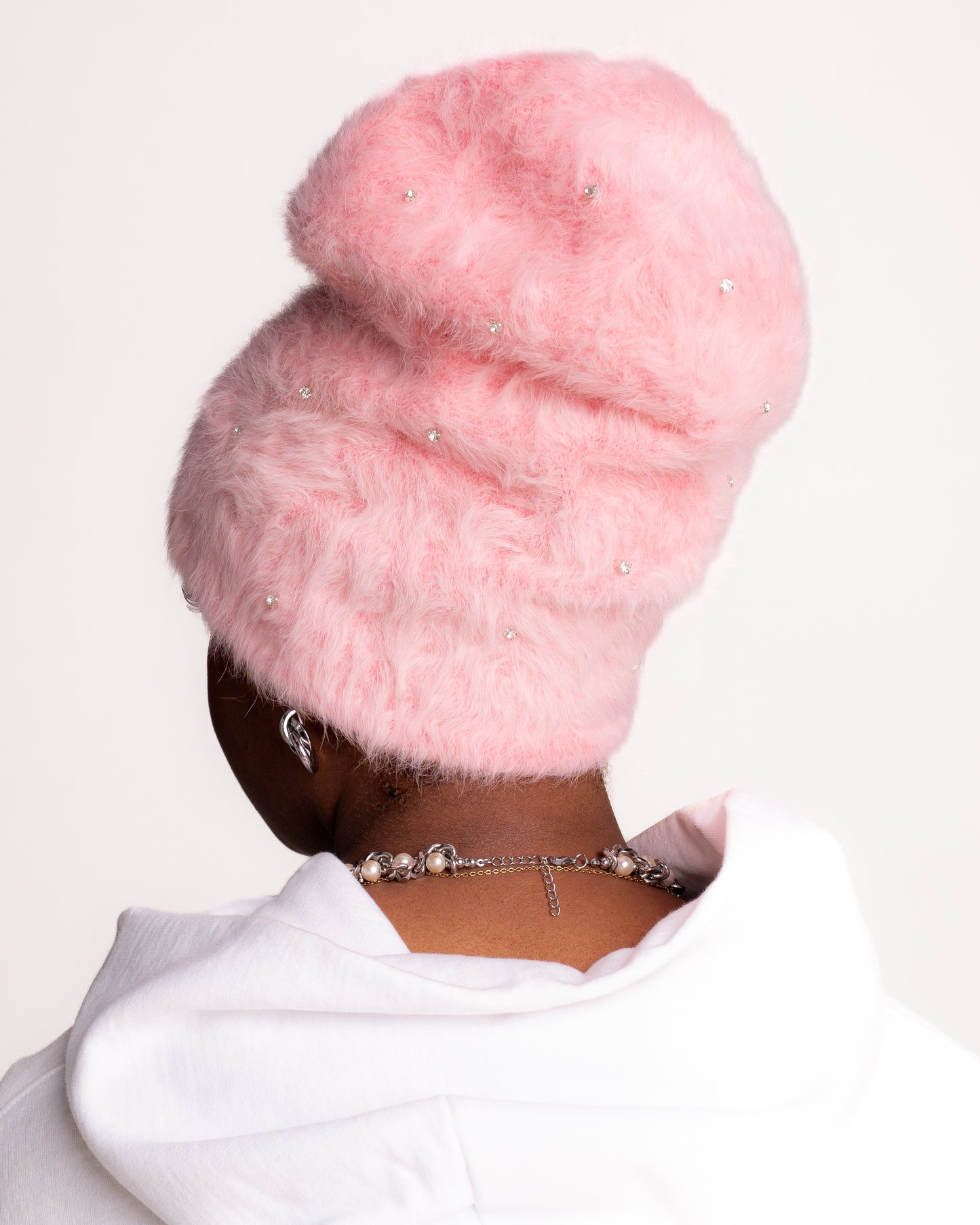 PINK POP-STAR MOHAIRS BEANIES