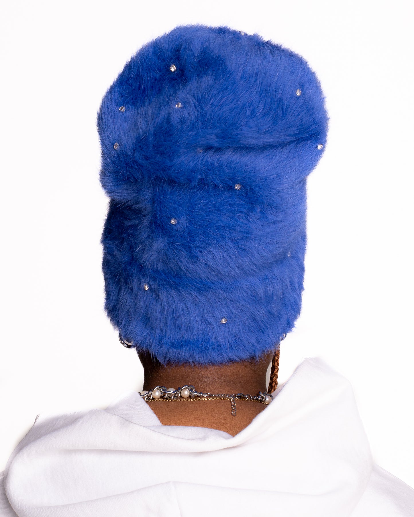 BLUE POP-STAR MOHAIRS BEANIES