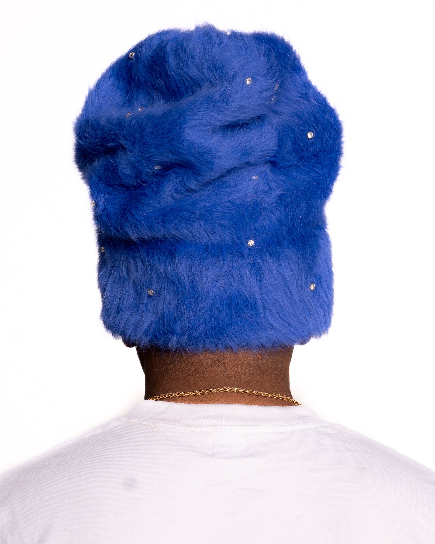 BLUE POP-STAR MOHAIRS BEANIES