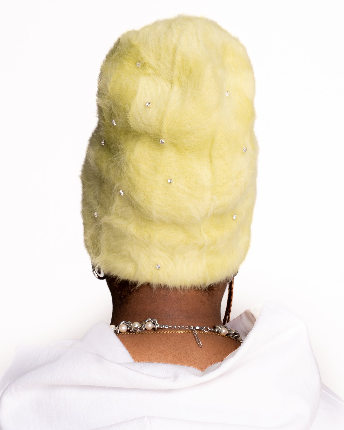 Pistachio Pop-Star Mohair Beanie