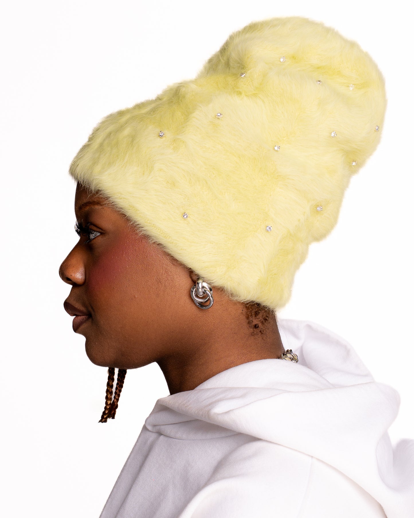 Pistachio Pop-Star Mohair Beanie