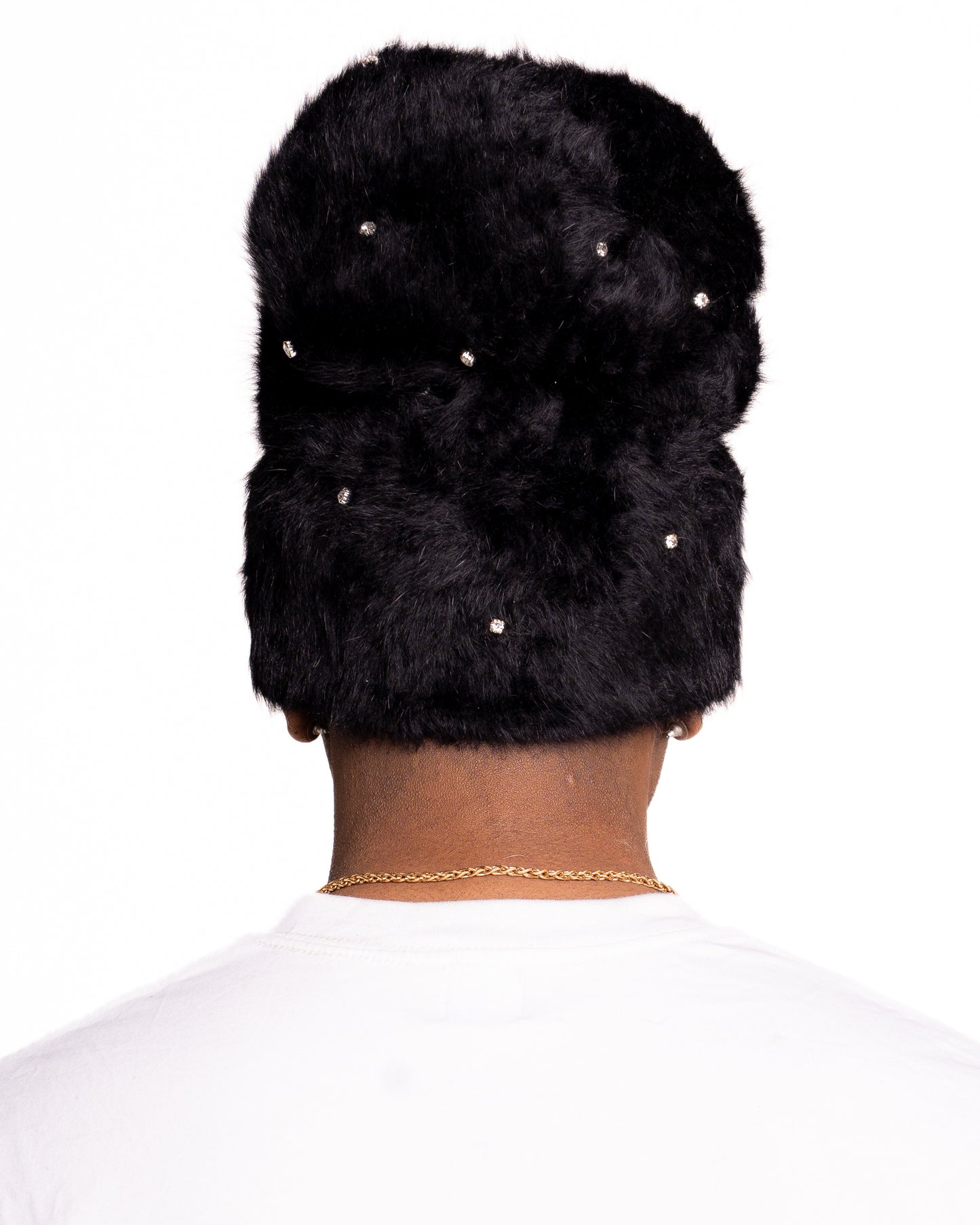 BLACK POP-STAR MOHAIR BEANIES